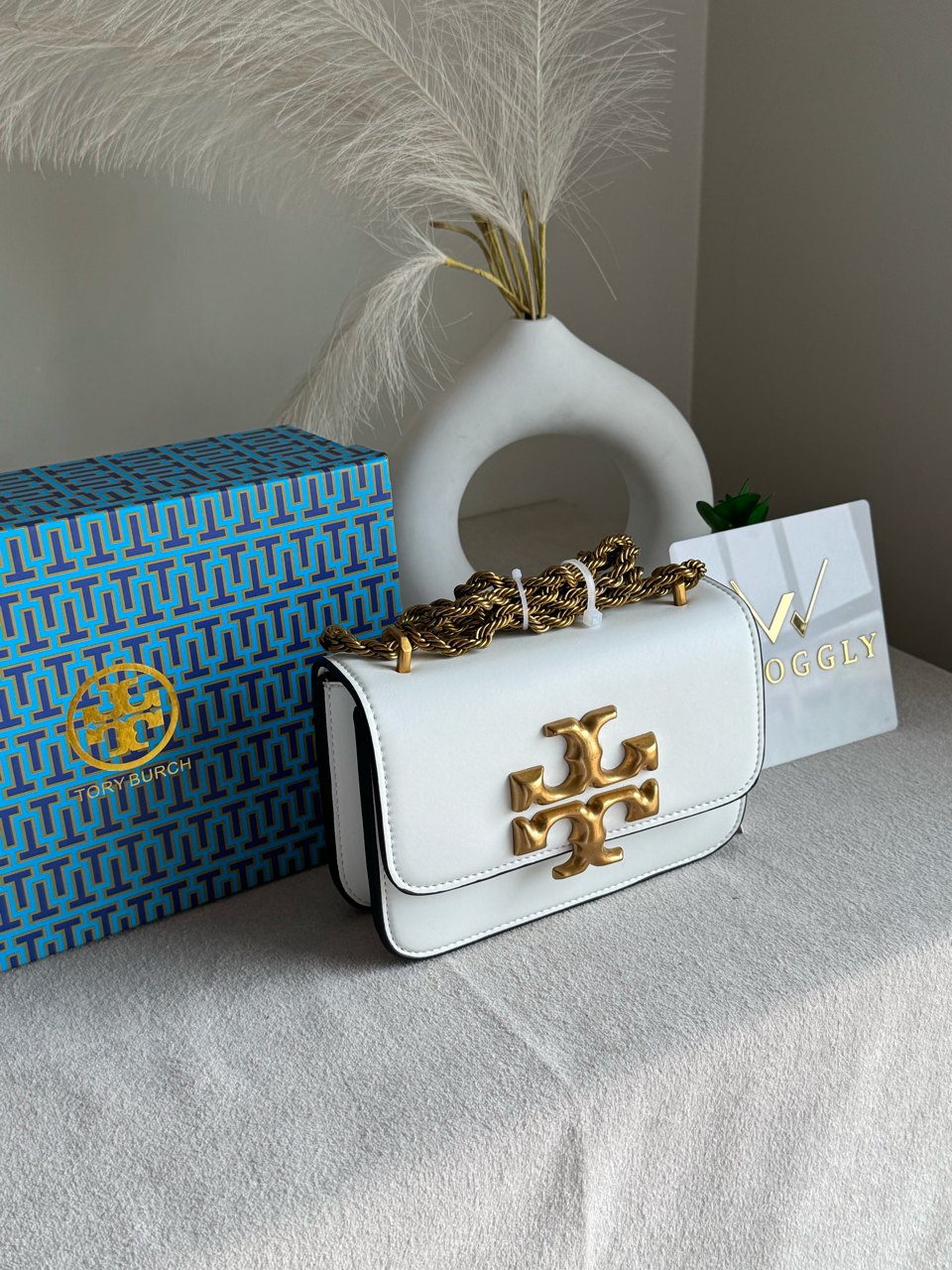 Tory Burch Eleanor Bag with Box Packing - White