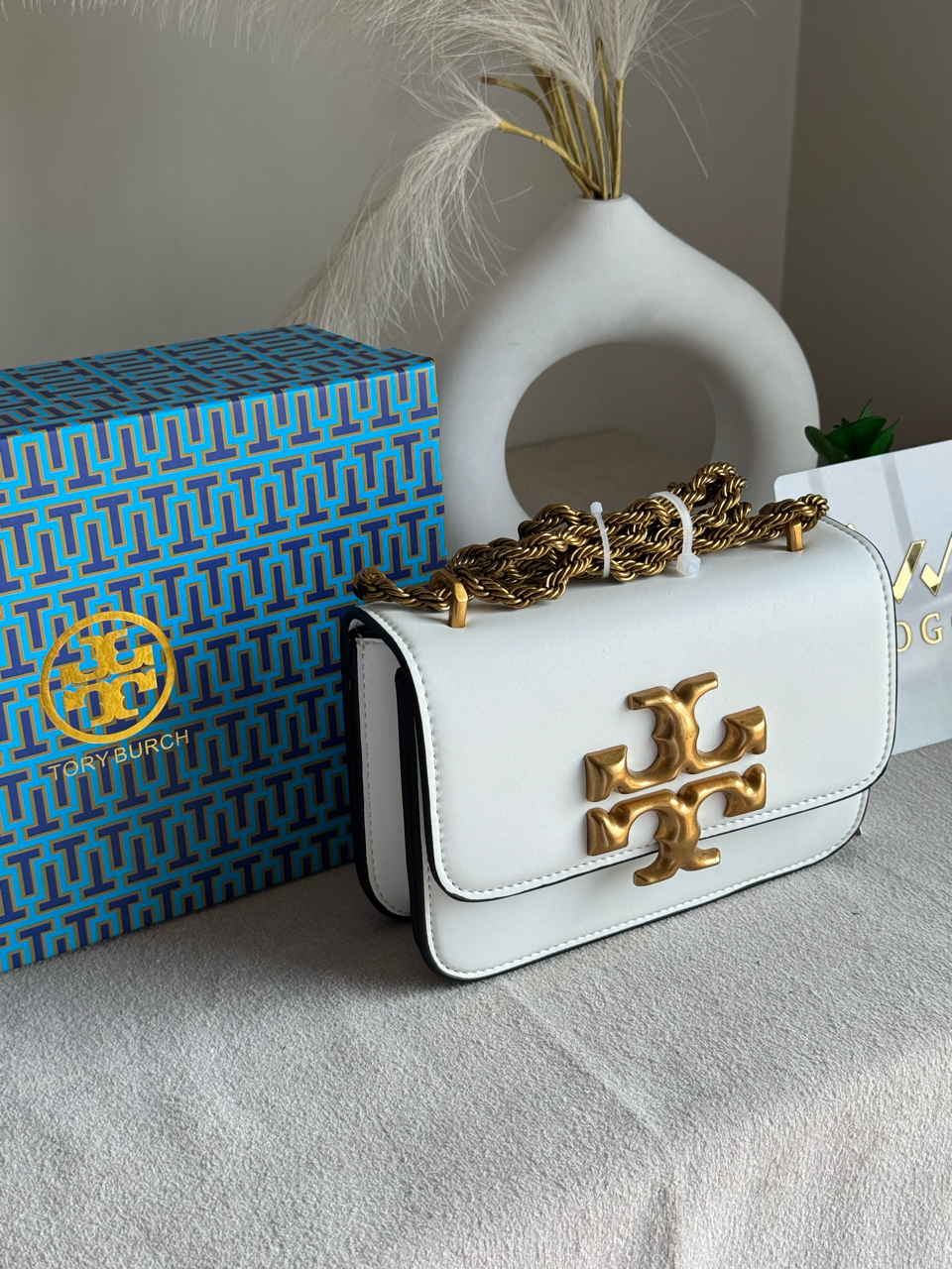 Tory Burch Eleanor Bag with Box Packing - White
