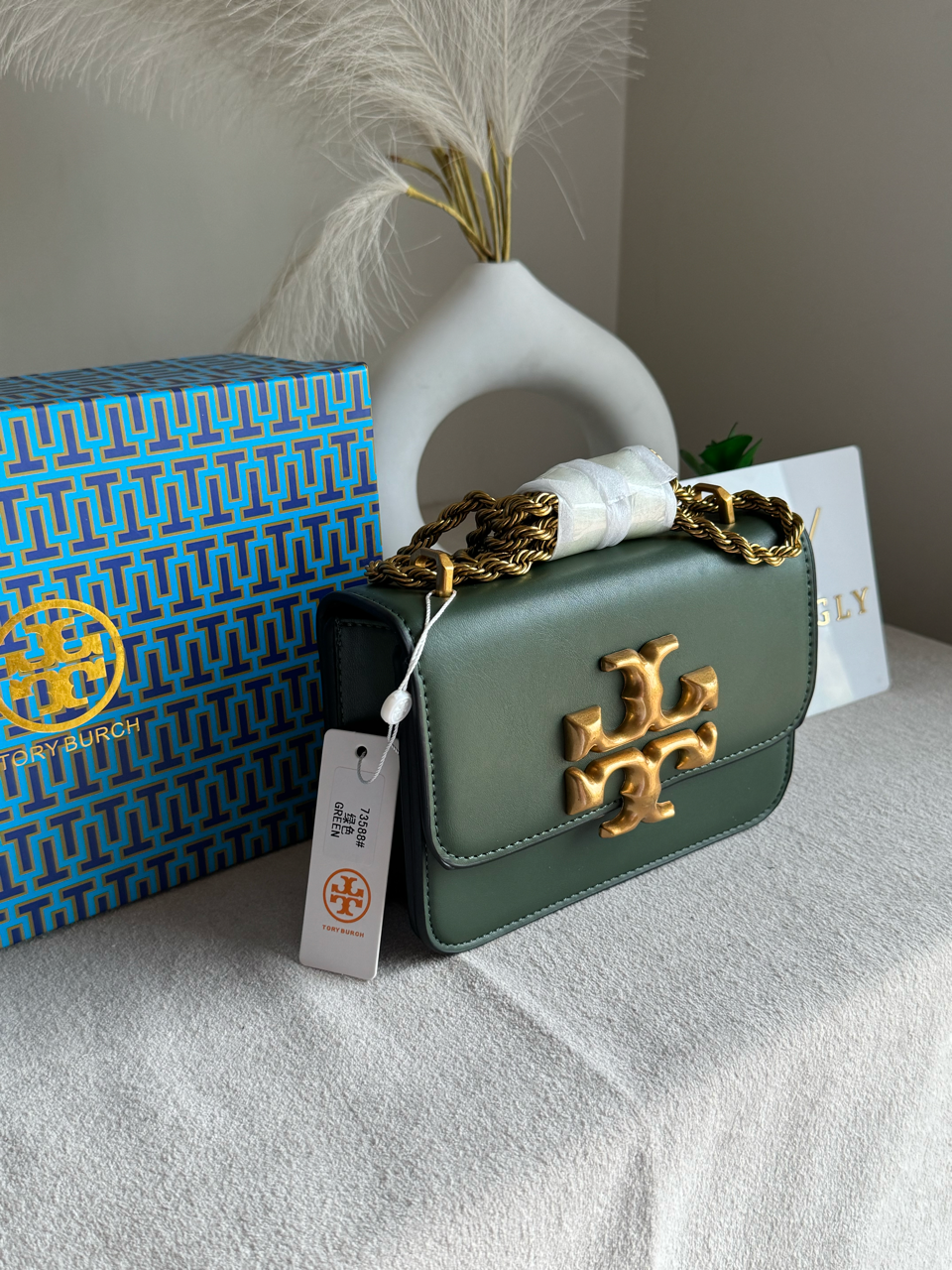 Tory Burch Eleanor Bag with Box Packing - Green