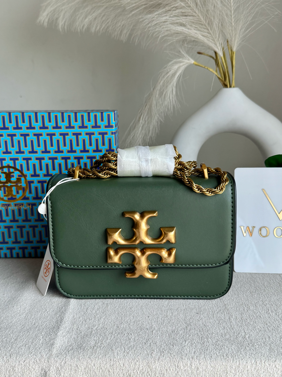 Tory Burch Eleanor Bag with Box Packing - Green