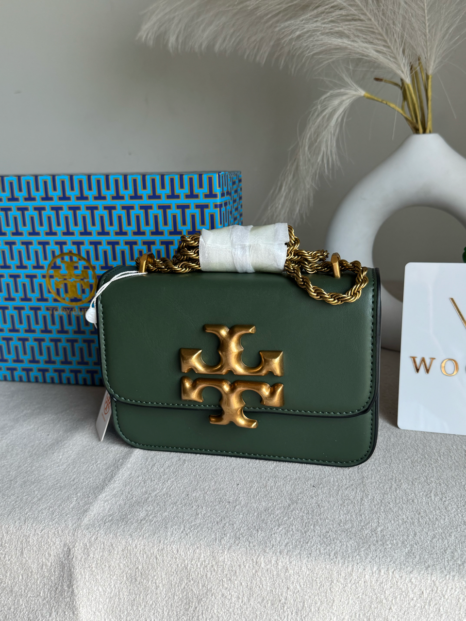 Tory Burch Eleanor Bag with Box Packing - Green