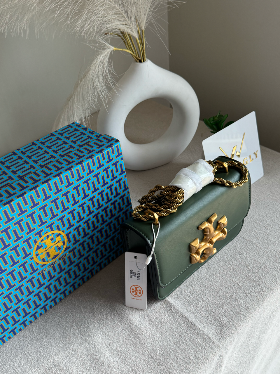 Tory Burch Eleanor Bag with Box Packing - Green