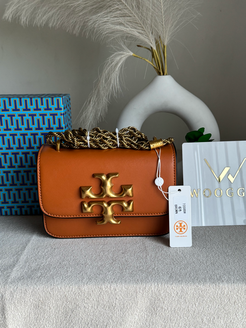Tory Burch Eleanor Bag with Box Packing - Brown