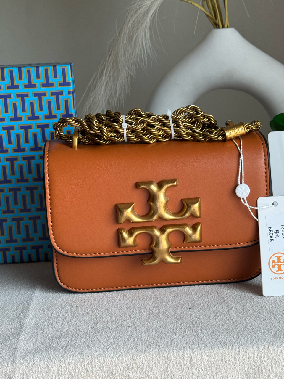 Tory Burch Eleanor Bag with Box Packing - Brown