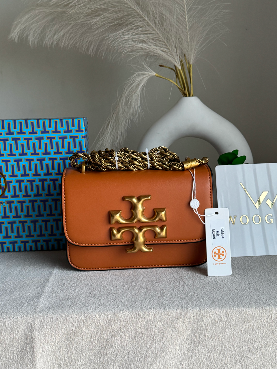 Tory Burch Eleanor Bag with Box Packing - Brown