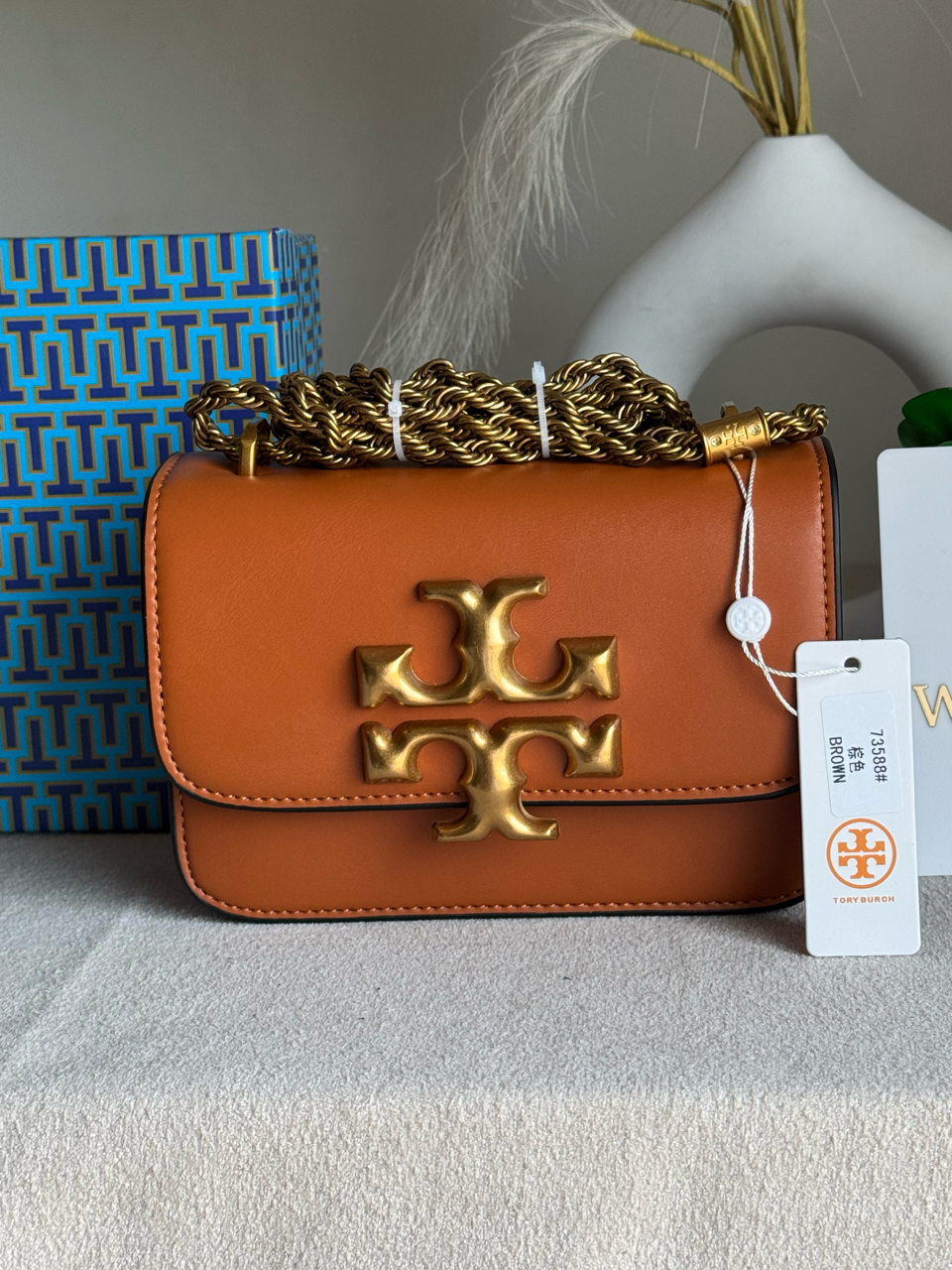 Tory Burch Eleanor Bag with Box Packing - Brown