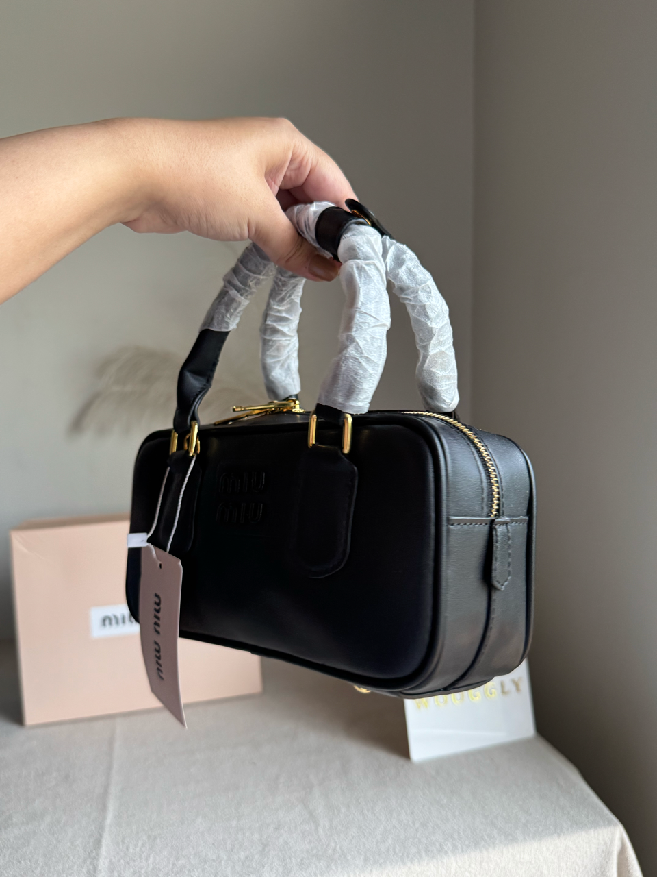 Viral MIU MIU Bag Premium Quality with Box Packing - Black