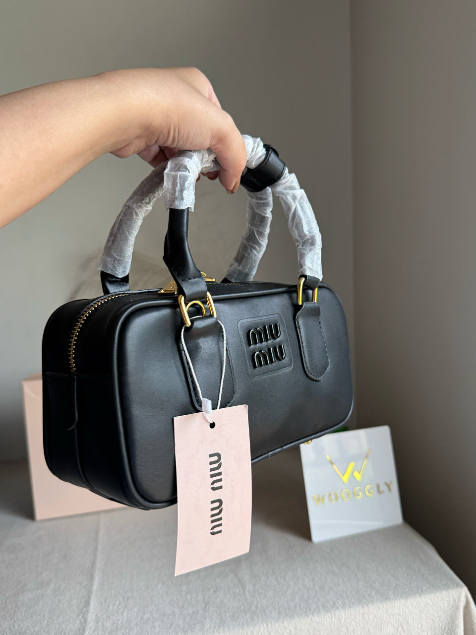 Viral MIU MIU Bag Premium Quality with Box Packing - Black