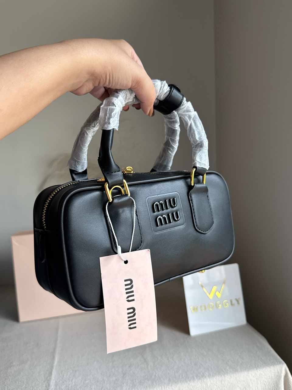 Viral MIU MIU Bag Premium Quality with Box Packing - Black