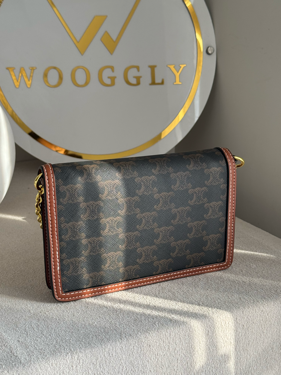 Celine Inspired Crossbody Bag High Quality - Vintage Espresso