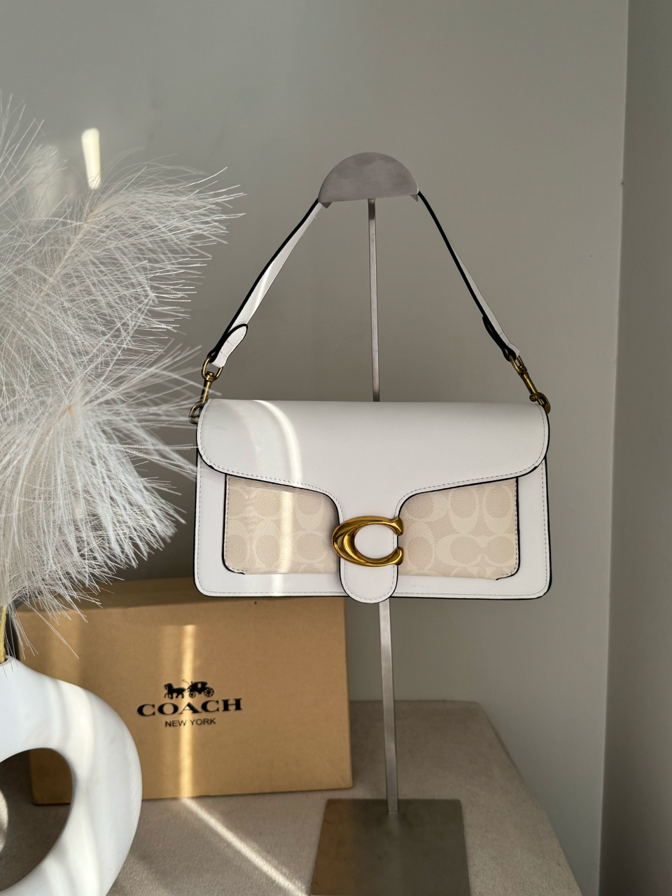 COACH TABBY 26 Canvas White Decent Quality - BOX PACKING