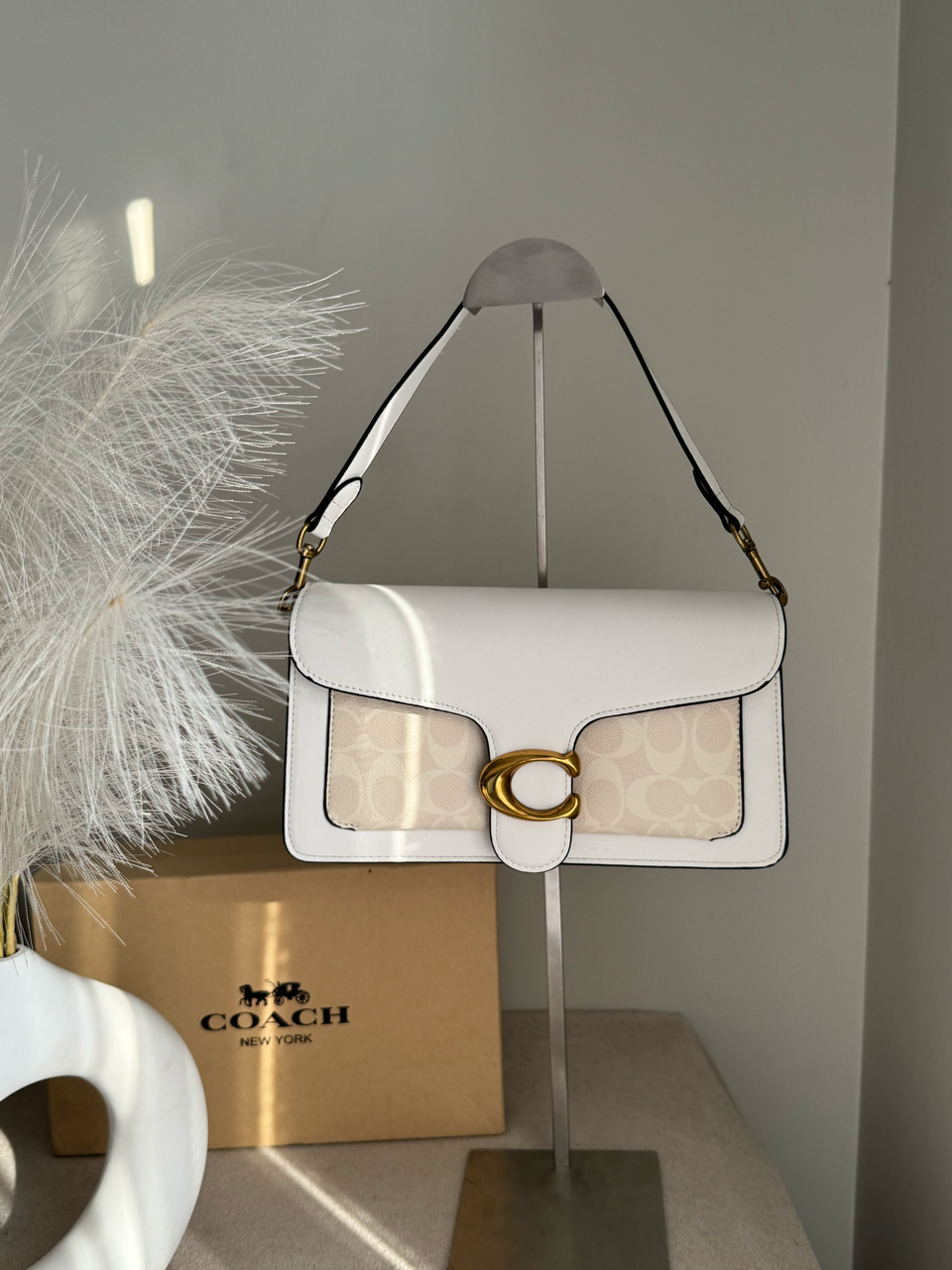 COACH TABBY 26 Canvas White Decent Quality - BOX PACKING