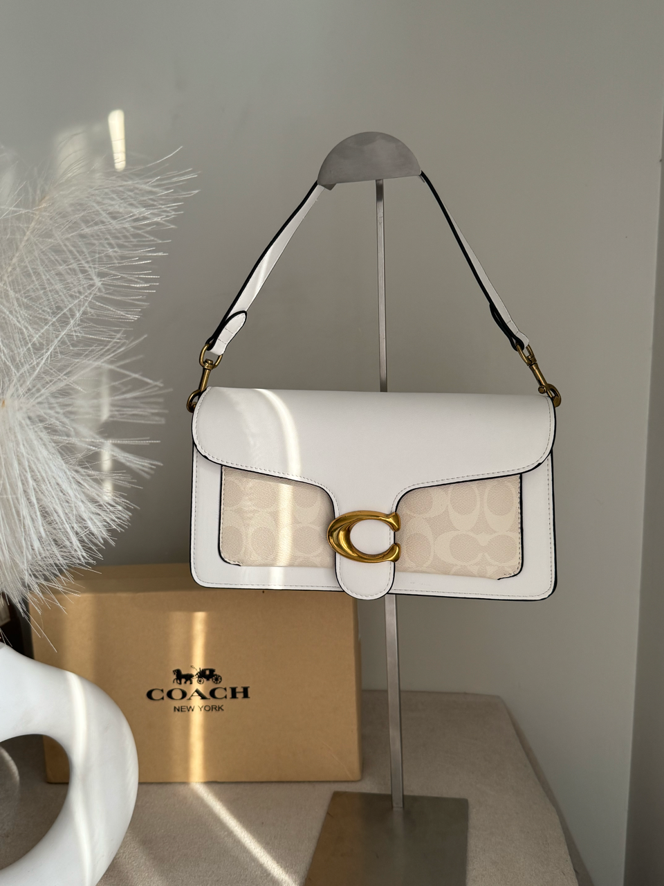 COACH TABBY 26 Canvas White Decent Quality - BOX PACKING