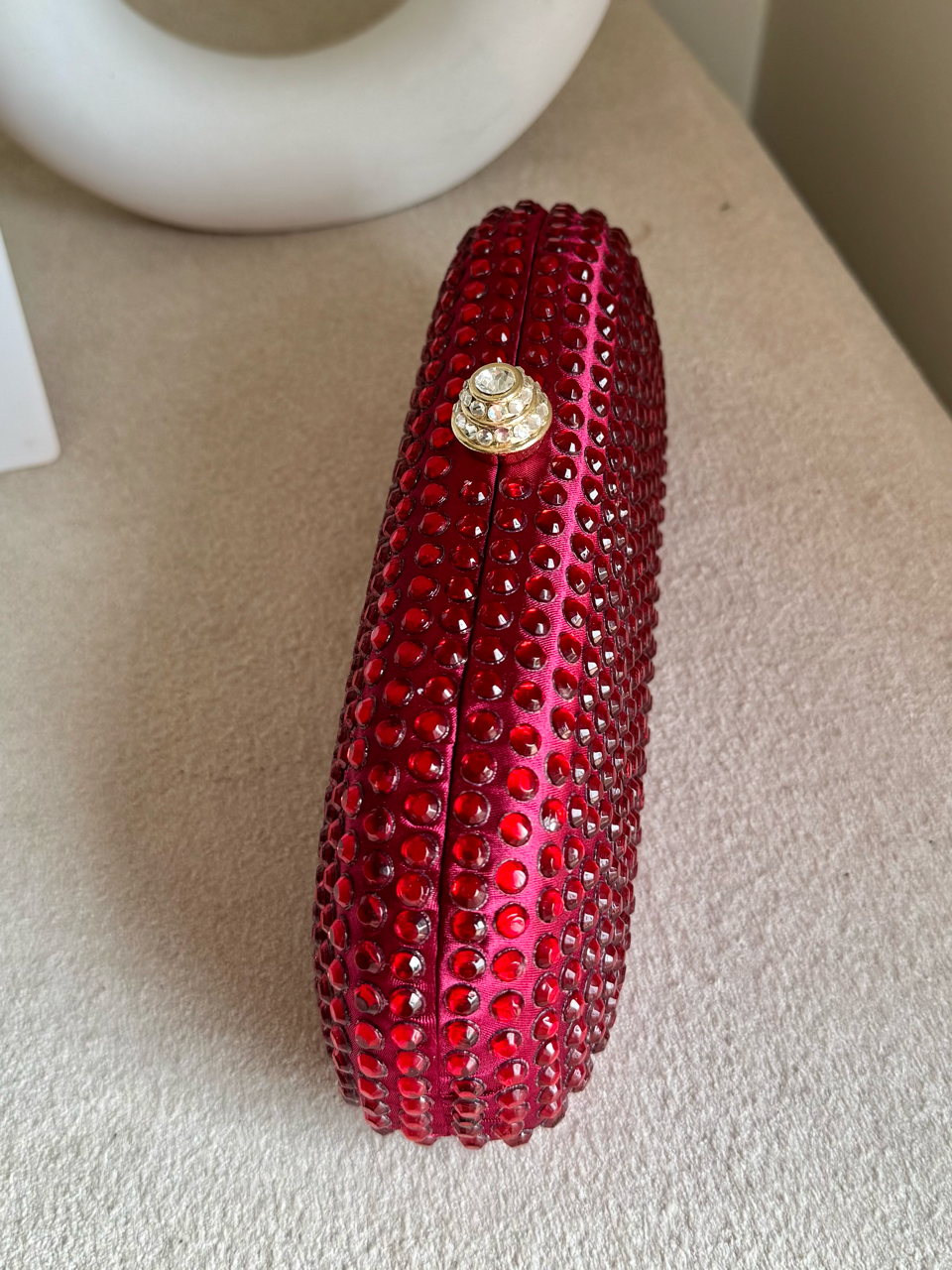 Radiance Cyrstal Clutch - Red