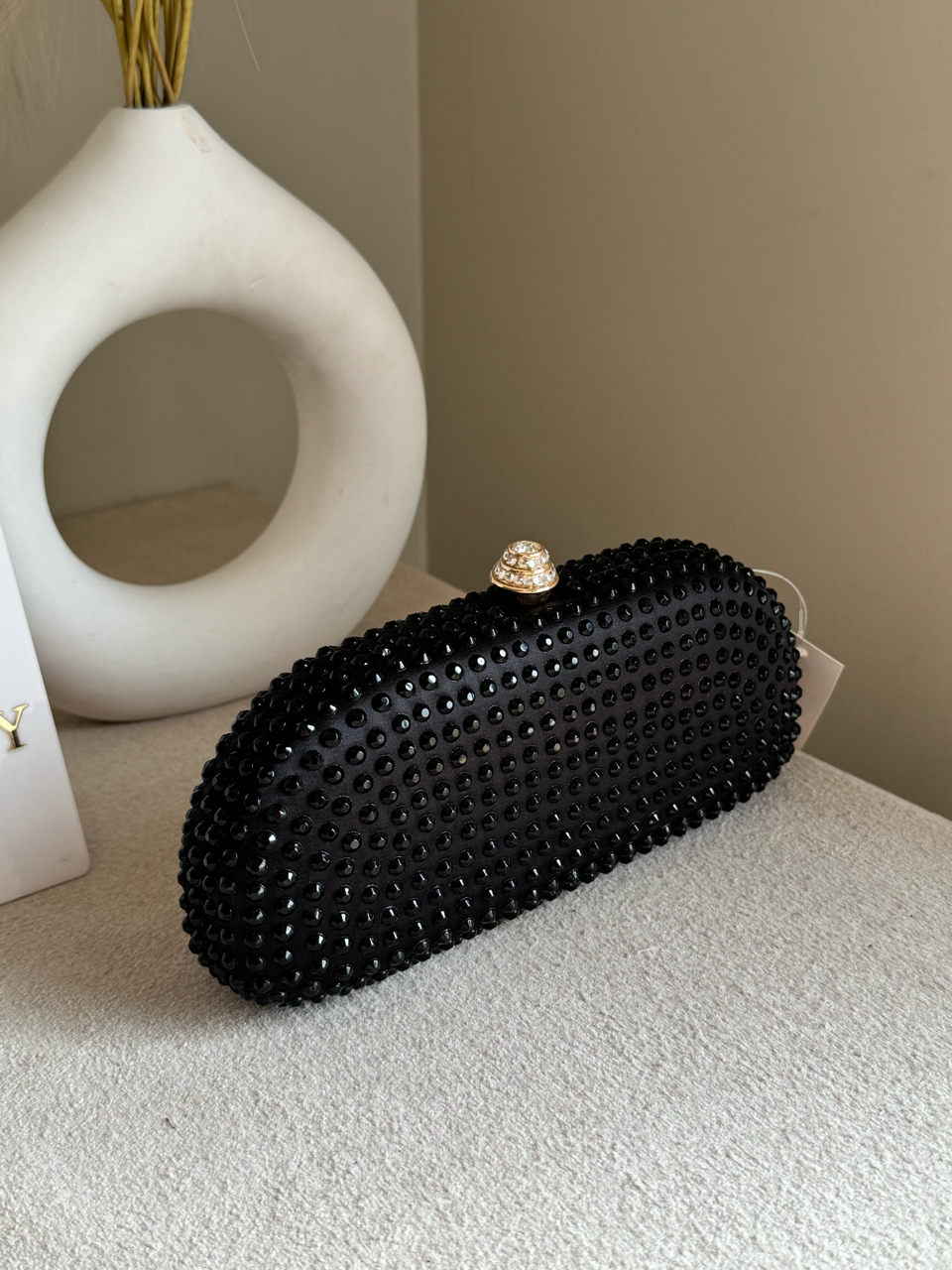 Radiance Cyrstal Clutch - Black