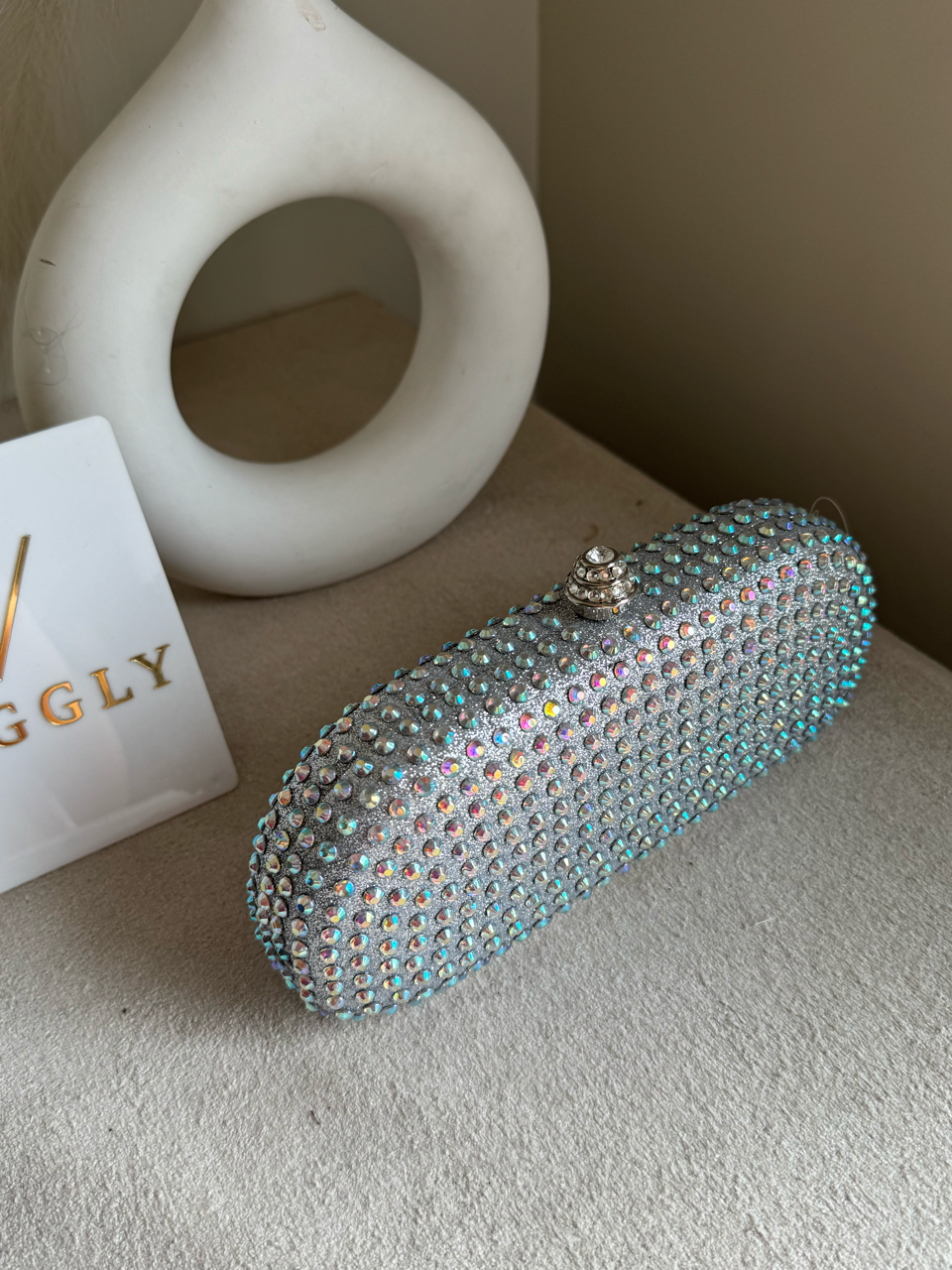 Radiance Cyrstal Clutch - Silver