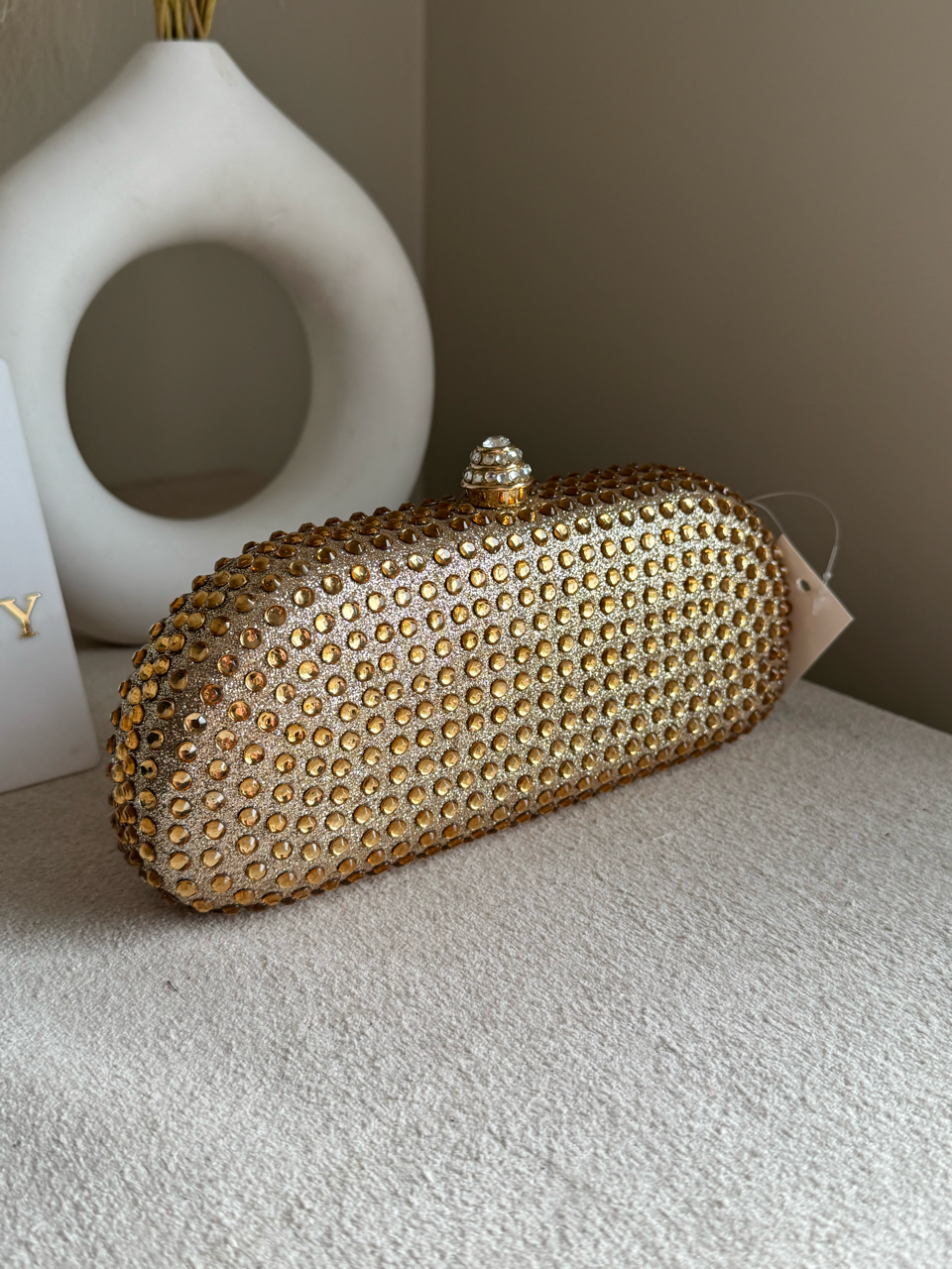 Radiance Cyrstal Clutch - Golden
