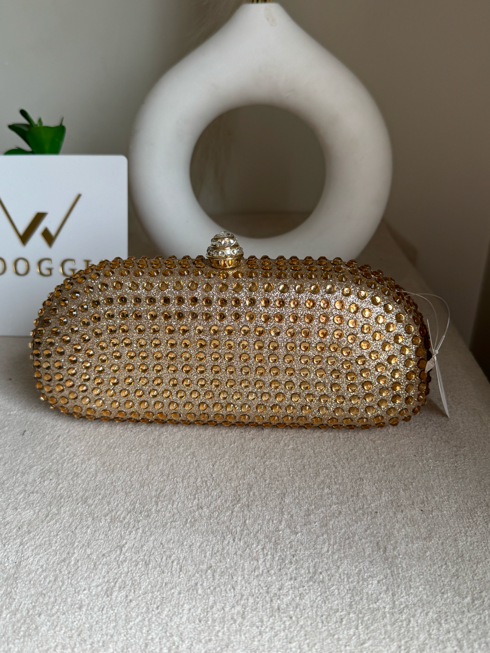 Radiance Cyrstal Clutch - Golden