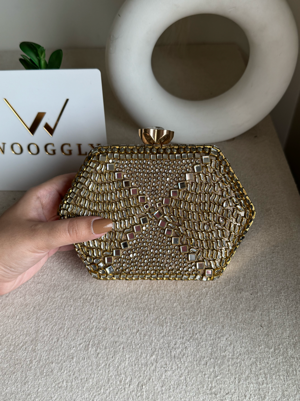 Kundan Diva Clutch Design 4