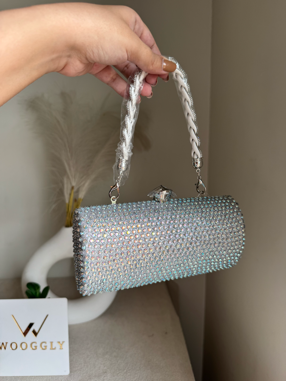 Royale Spark Clutch - Silver