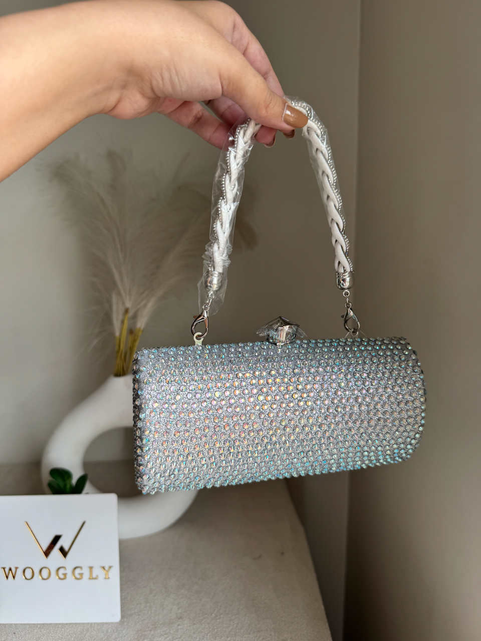 Royale Spark Clutch - Silver