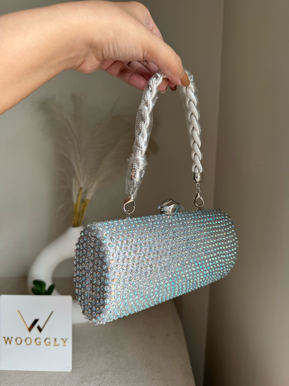 Royale Spark Clutch - Silver