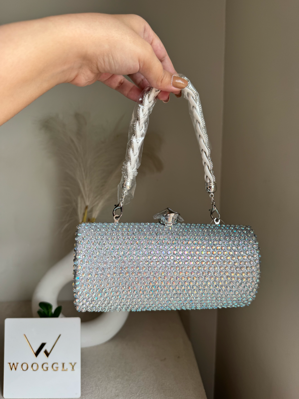 Royale Spark Clutch - Silver