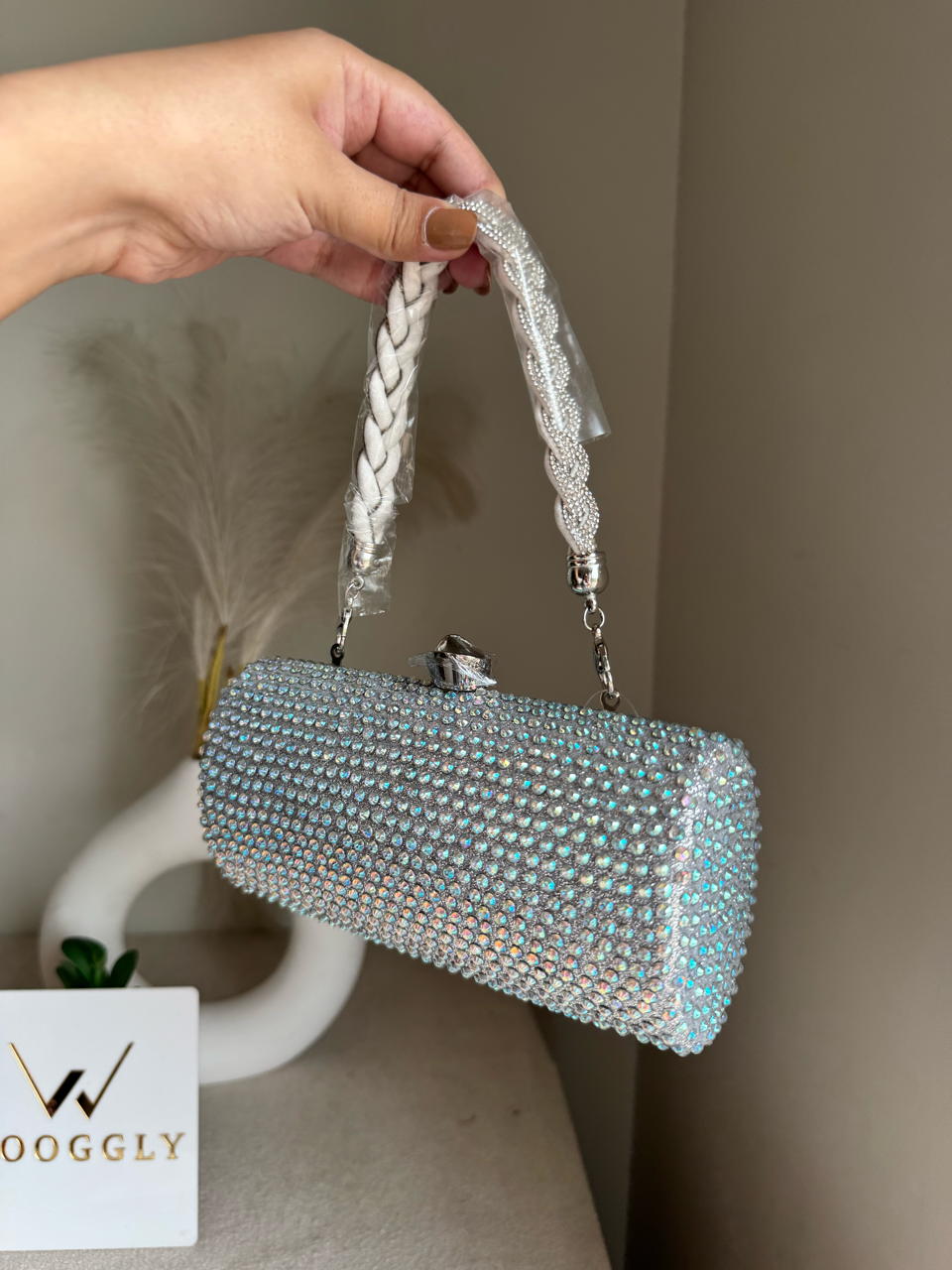 Royale Spark Clutch - Silver