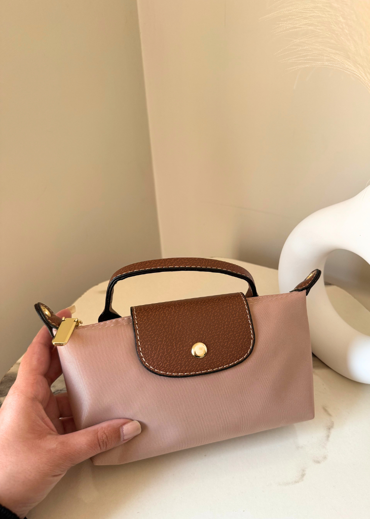 Longchamp Crossbody Bag with Strap - Small Pink (NO LOGO)