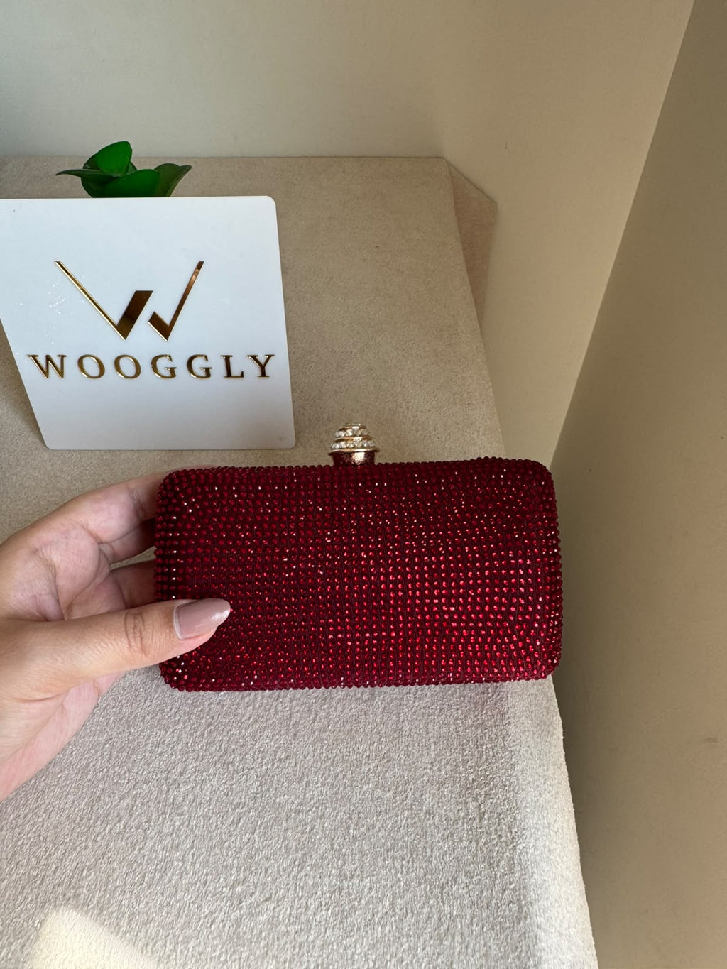 Dazzle Evening Clutch Red
