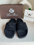 Loro Piana Comfy Slides - Ladies Black