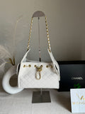 Viral Premium Chanel Bag with Box Packing - Cream
