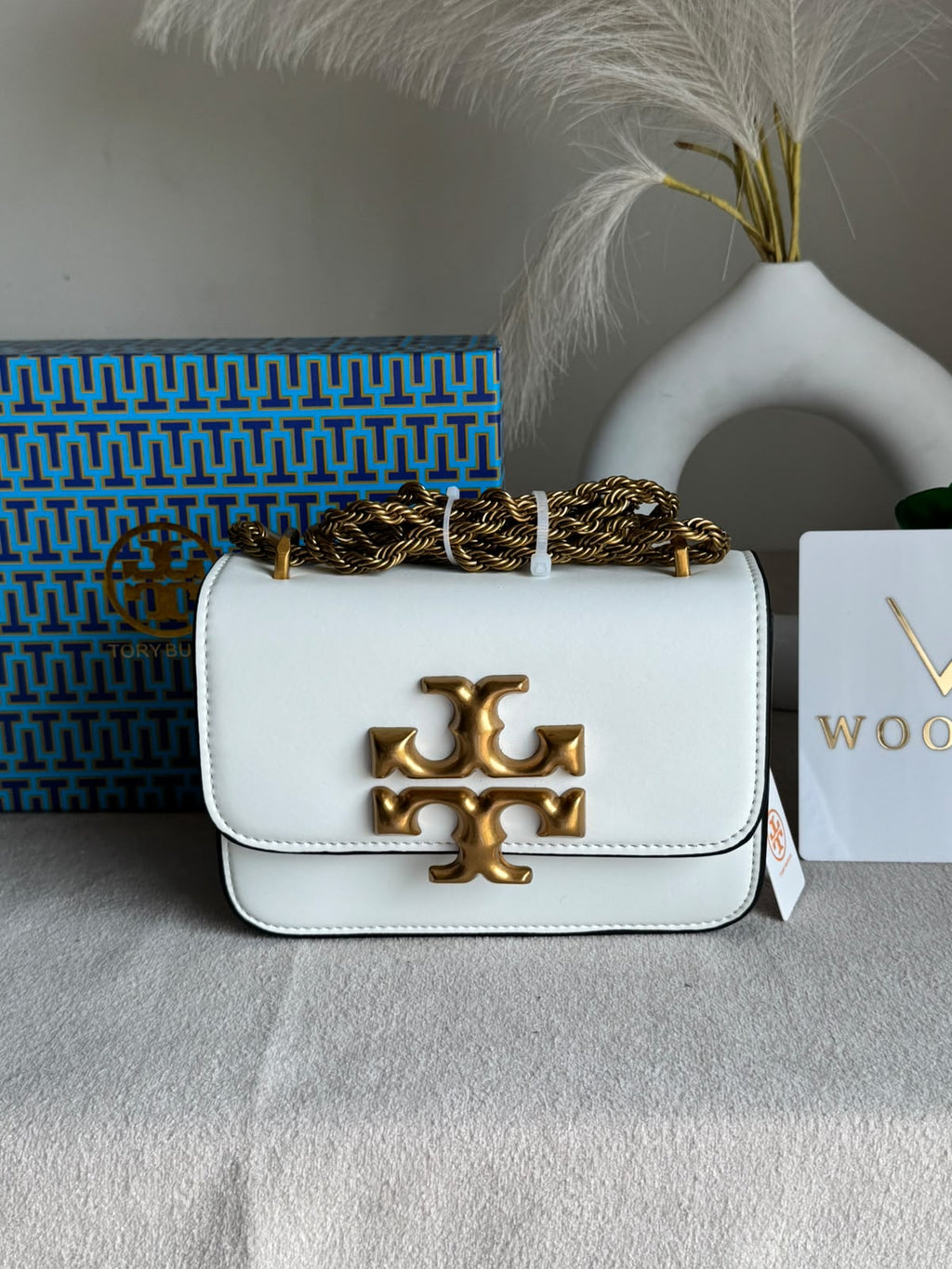 Tory Burch Eleanor Bag with Box Packing - White