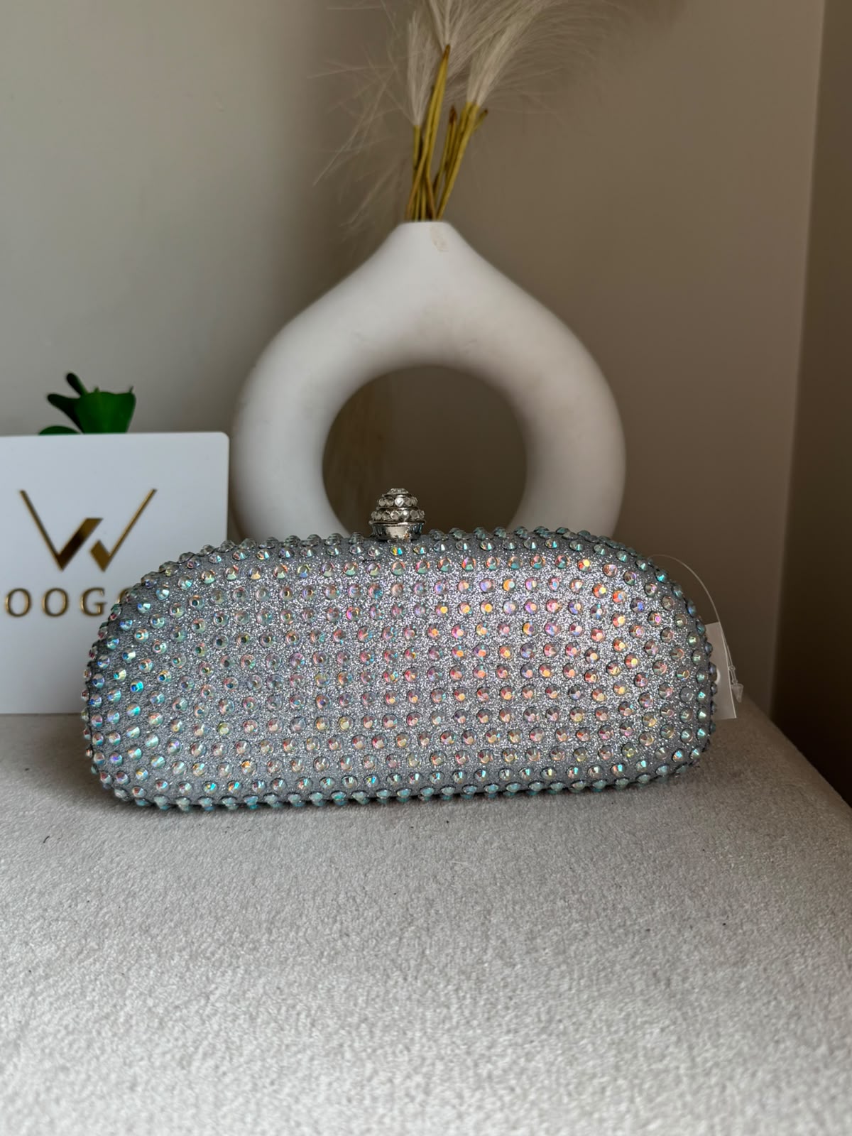Radiance Cyrstal Clutch - Silver