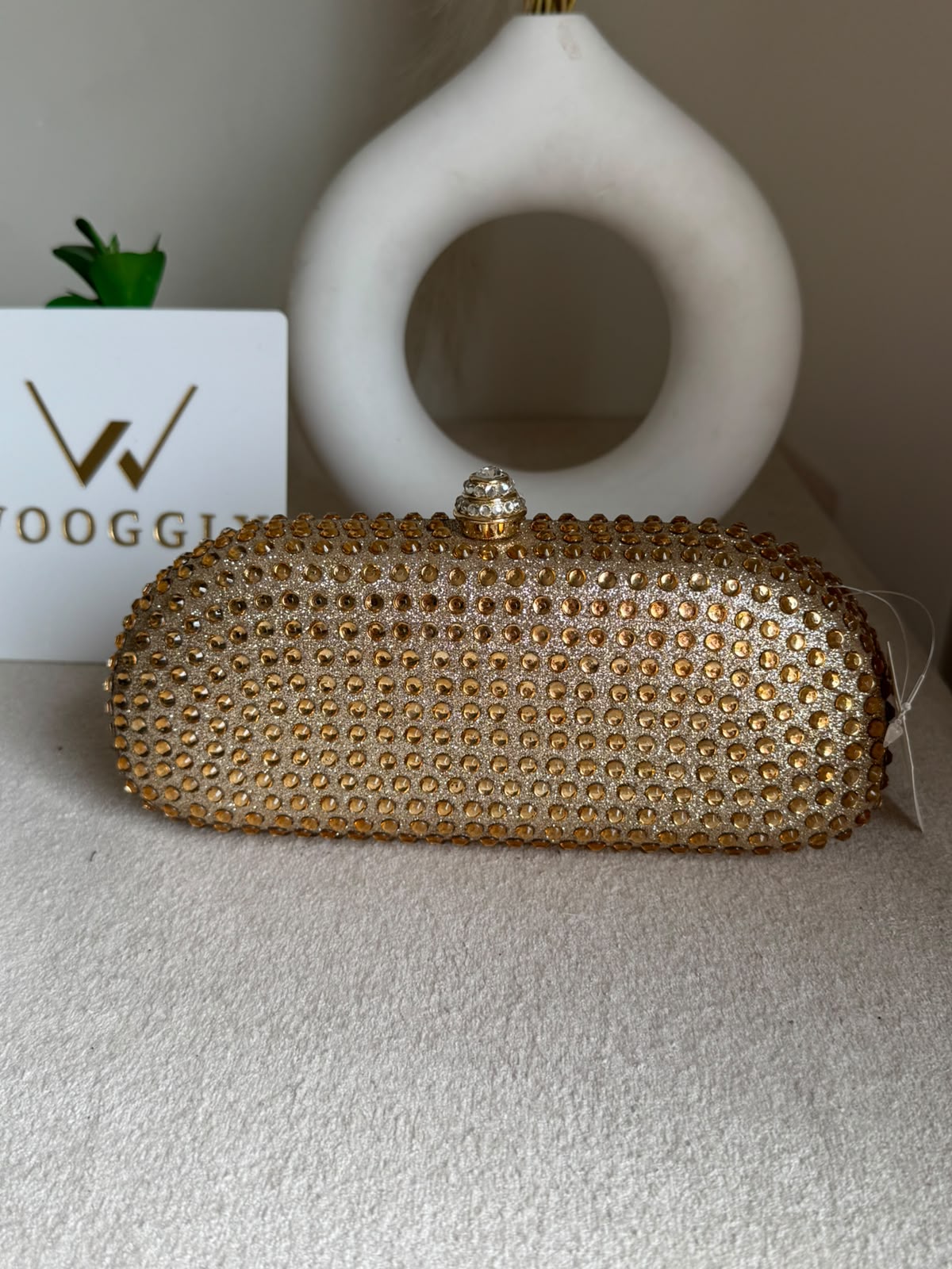 Radiance Cyrstal Clutch - Golden