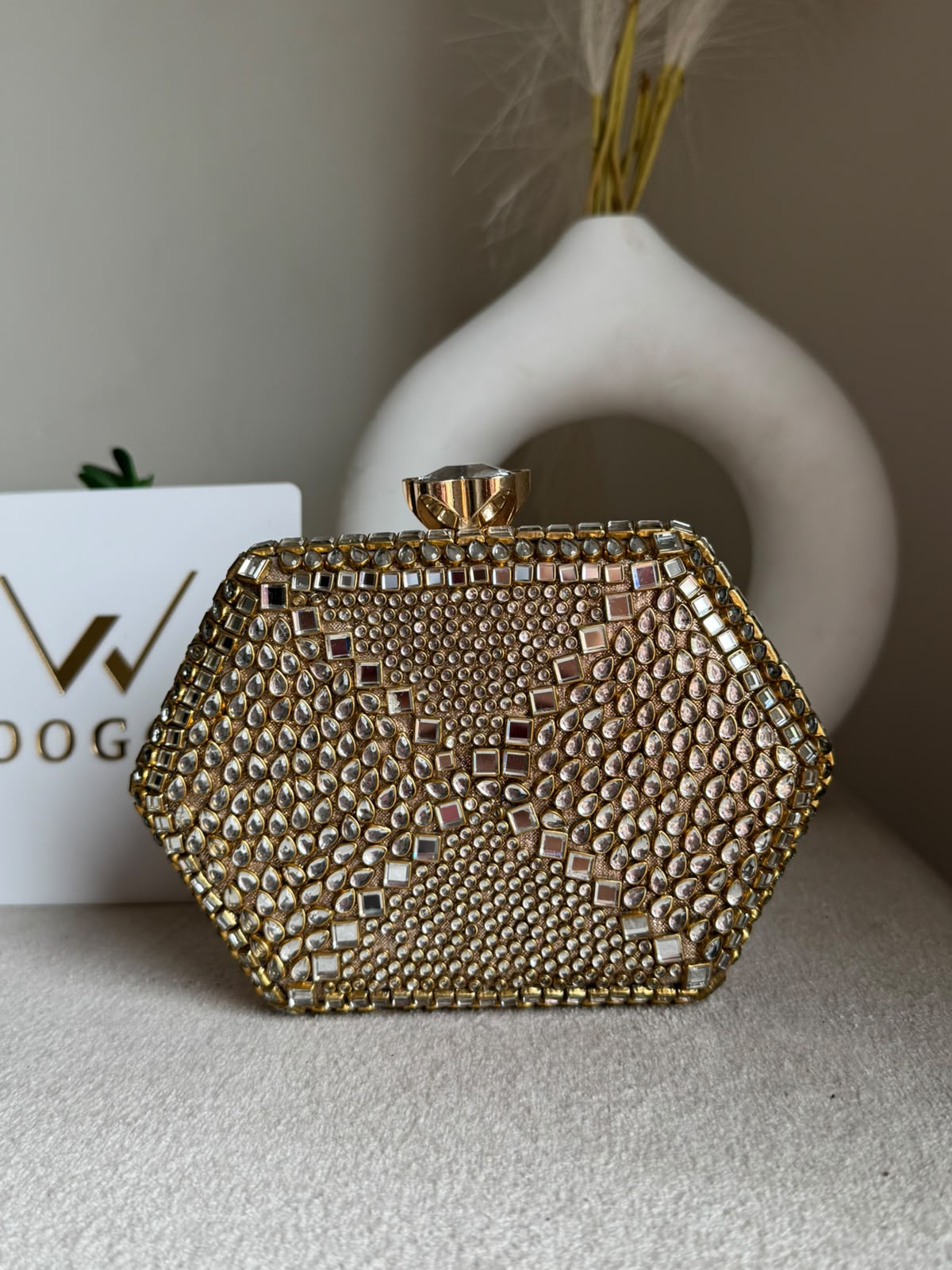 Kundan Diva Clutch Design 4