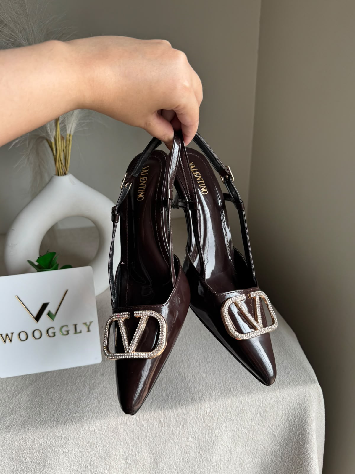 Essential Valentino Heels - Brown