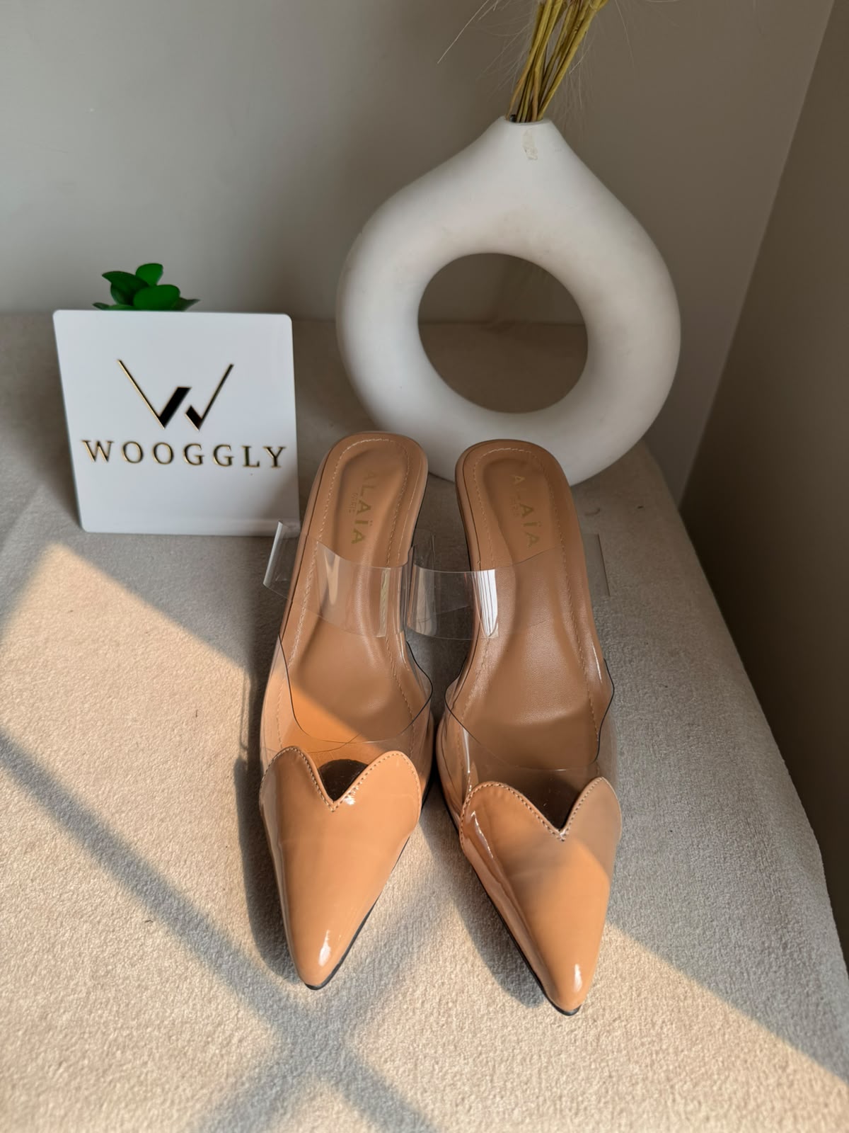 Alaia Paris Heels - Nude Beige