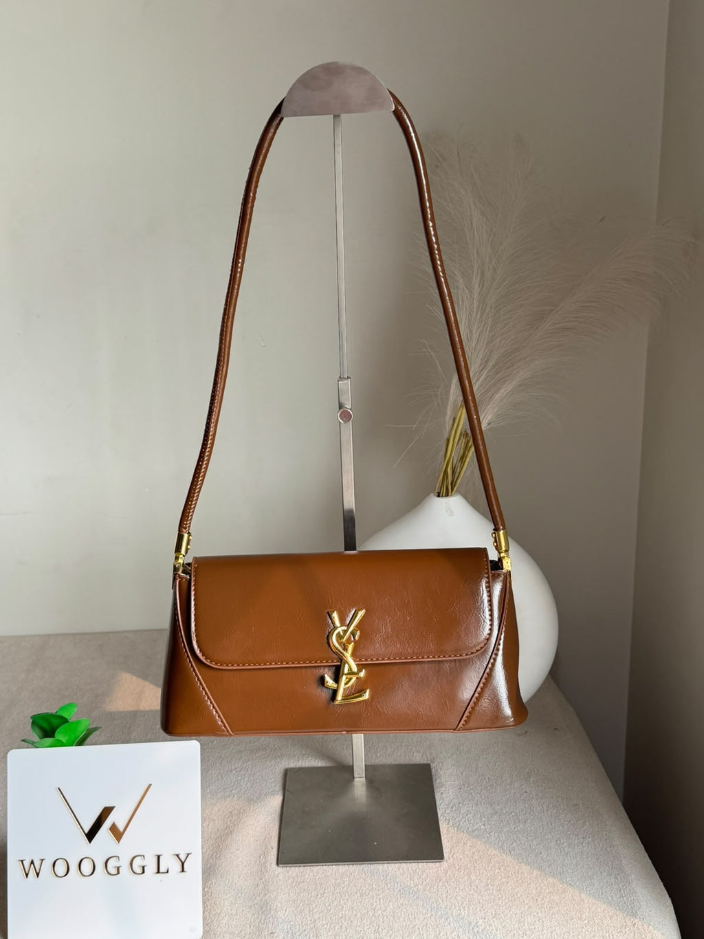 Classic YSL Shoulder Bag - Brown