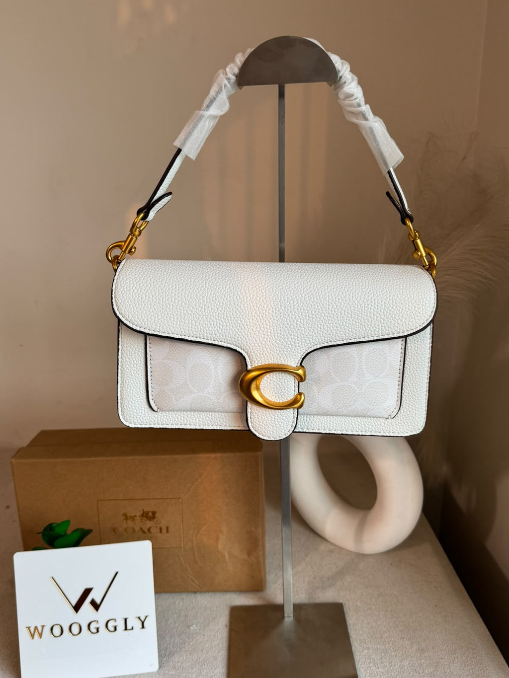 COACH TABBY 26 White Good Quality-BOX PACKING