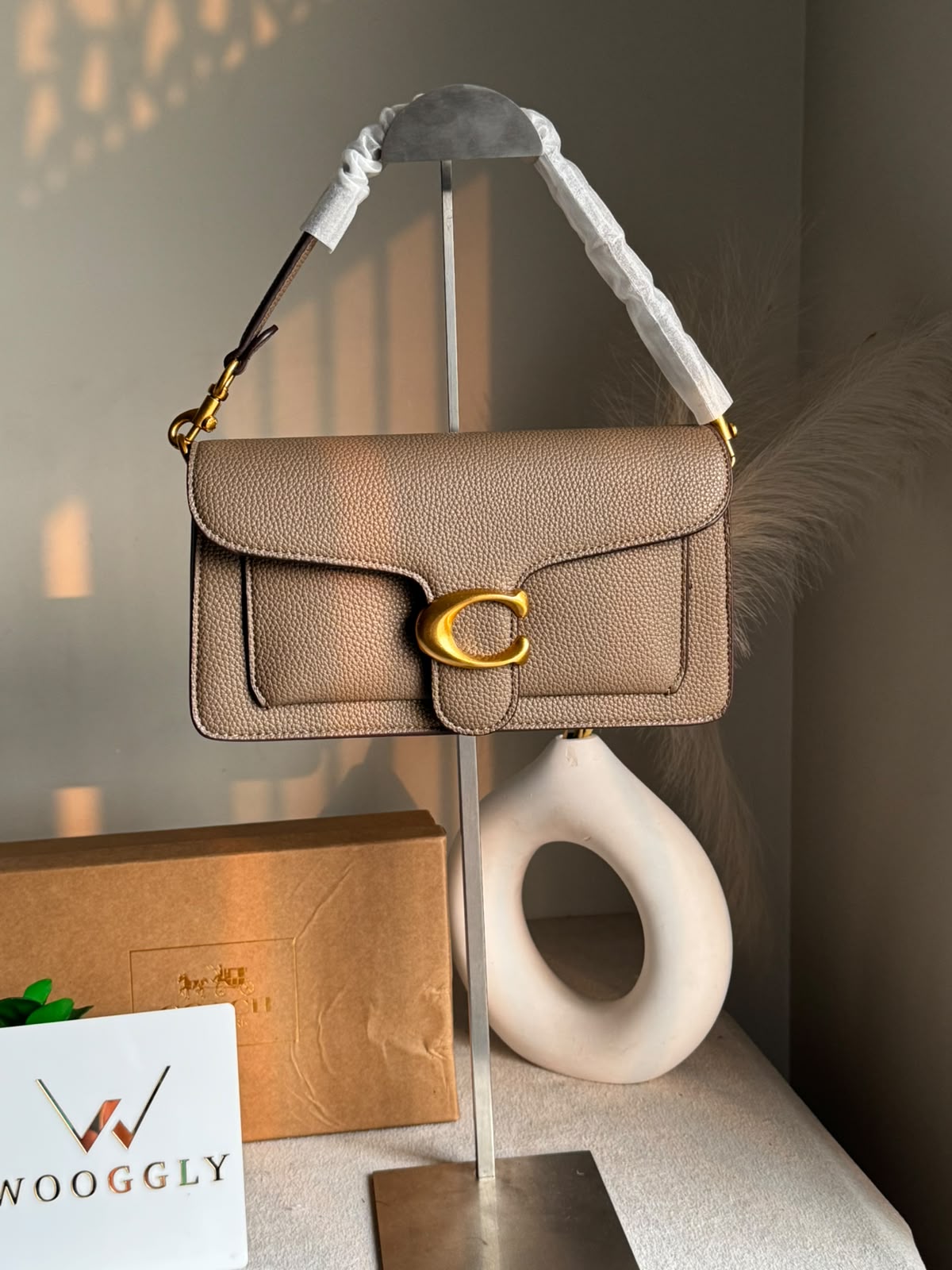 COACH TABBY 26 Dark Stone Good Quality-BOX PACKING