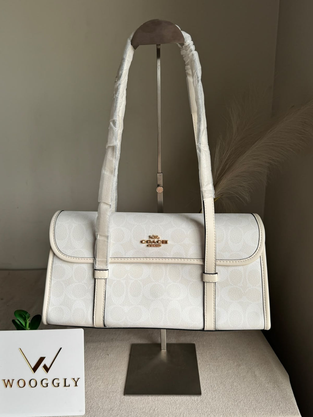 High Quality Coach Shoulder Bag - White & Off White