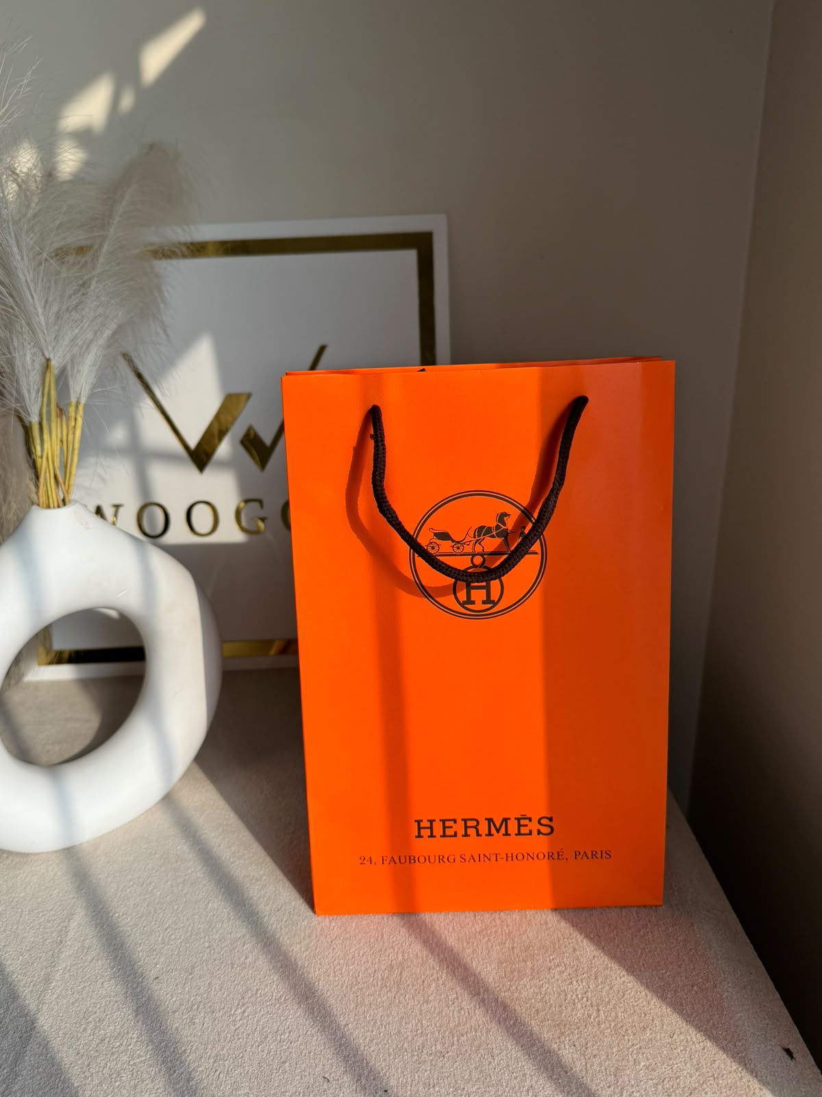 Gift Bag - Hermes - Small (MUST ADD ON BOX/CARTON PACKING)