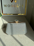 Soirée Shimmer Clutch - Silver