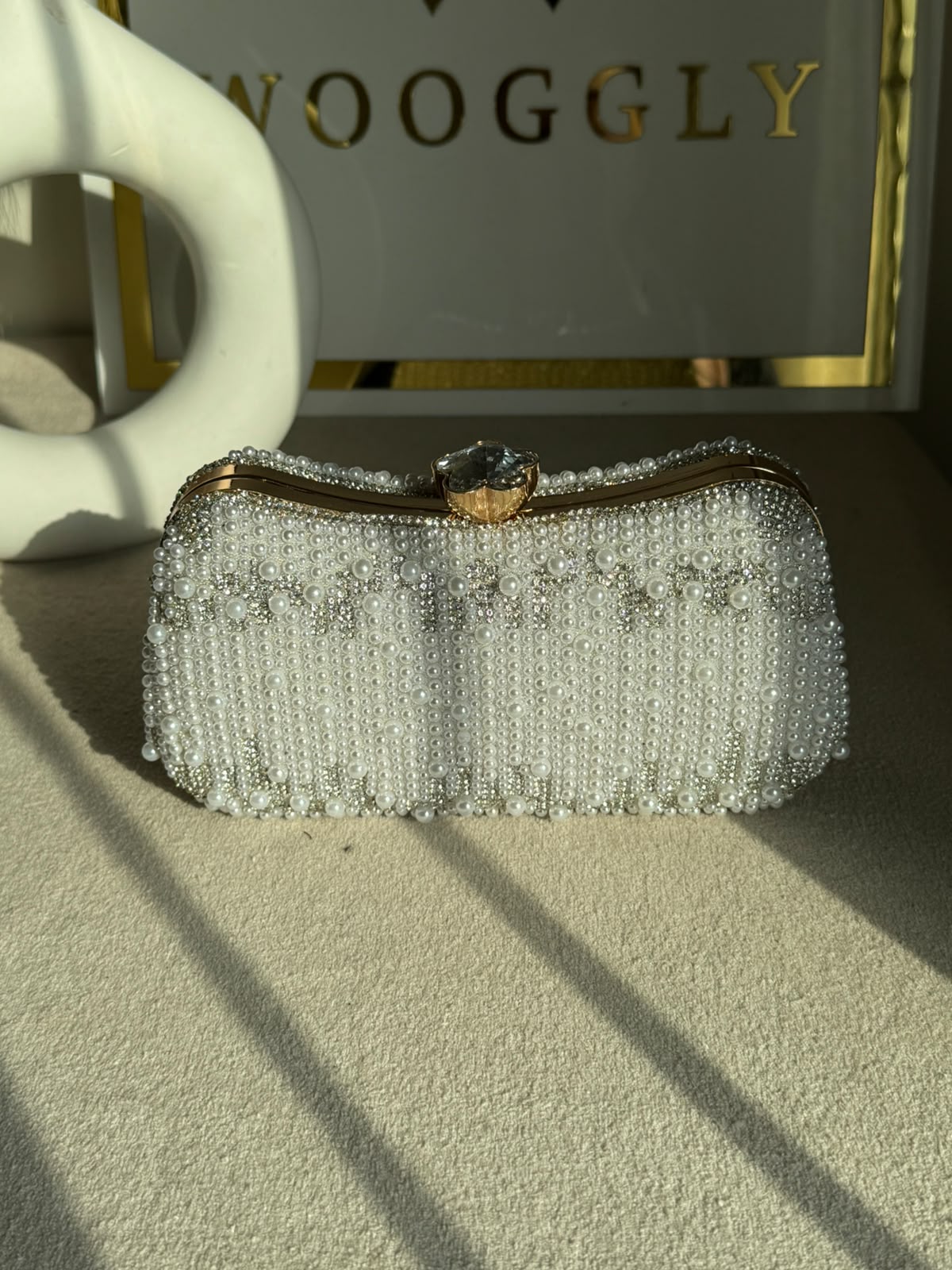Eternal Sparkle Pearl Clutch