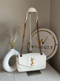 YSL Shoulder Bag - White