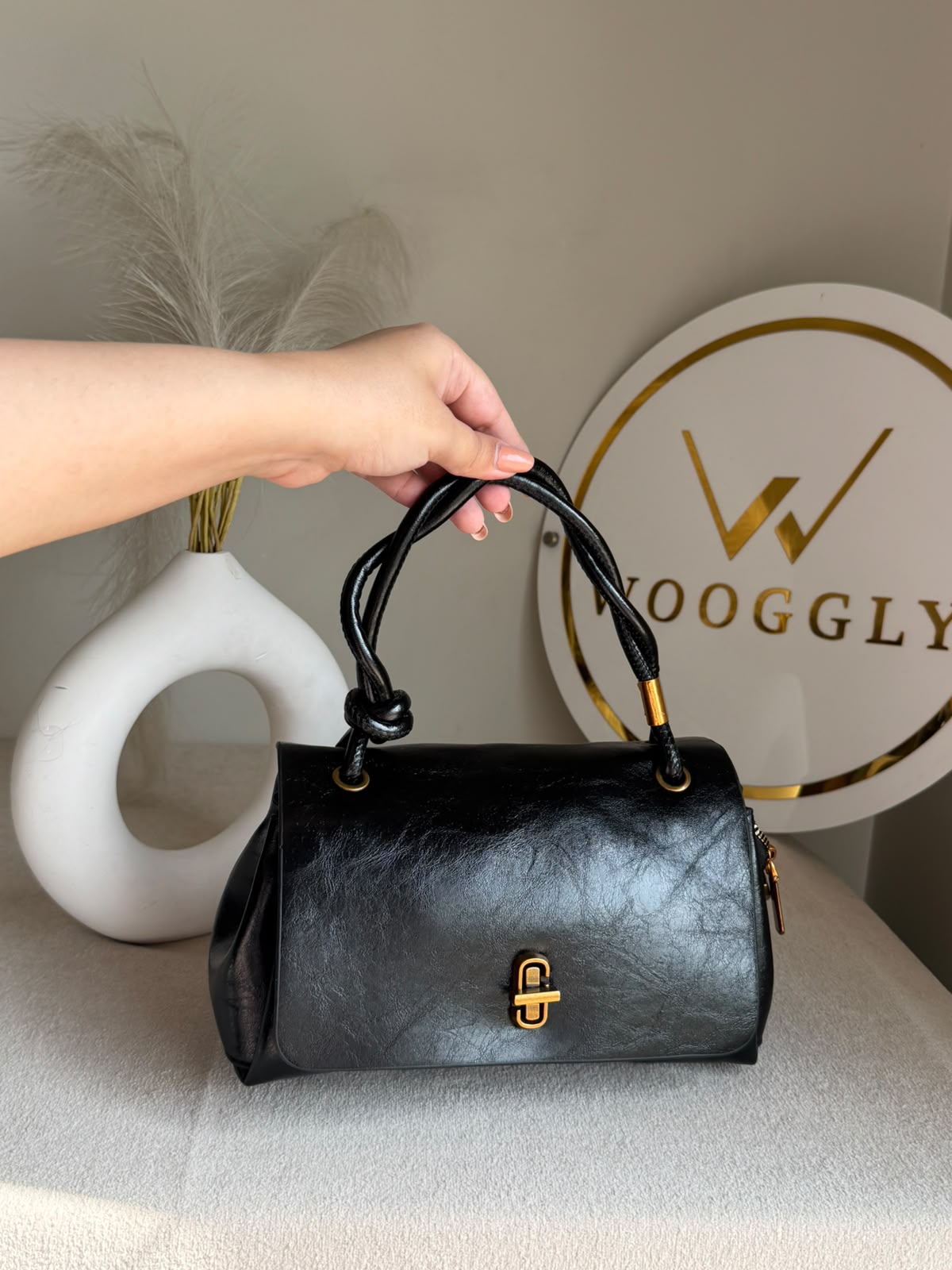 Fall Special Leather Bag - Black
