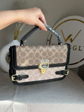 Coach Inspired Opulence Bag - Natural Beige & Black