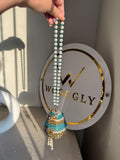 Turkish Potli - Turquoise Blue & Gold