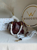 The Sovereign Bucket Bag with Box Packing - Burgundy